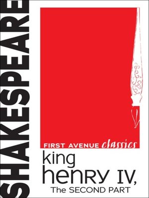 cover image of King Henry IV, The Second Part